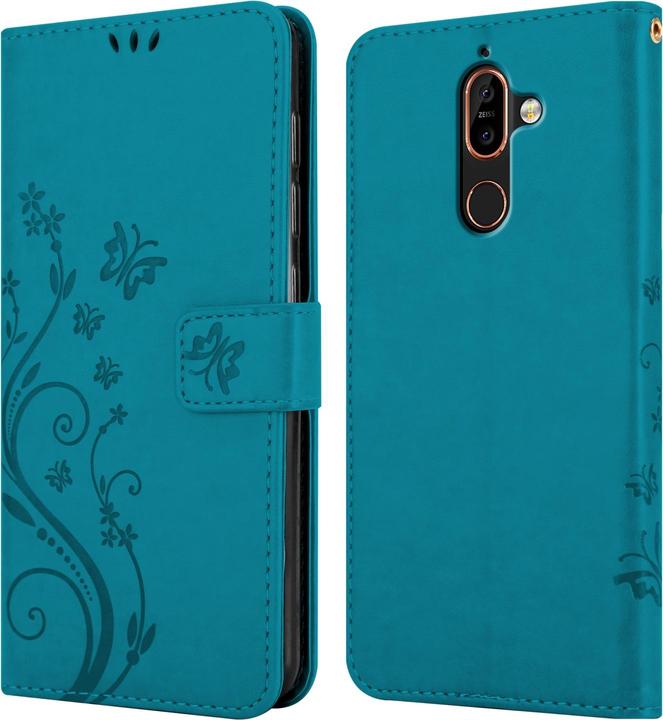 Image du produit Cadorabo Étui Flower Book pour Nokia 7 PLUS (Nokia 7 Plus)