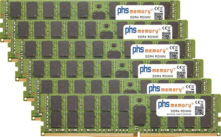 Immagine prodotto PHS-memory RAM adatta per Apple MacPro 16-Core 3.2GHz (2019) (Apple MacPro 16-Core 3.2GHz (2019), 6 x 32GB)