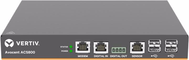 Produktbild Vertiv 4-Port ACS800 Serial Console with analog modem, external AC/DC Power Brick - Jumper cord: Plu
