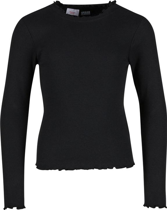 Urban Classics Girls Short Rib Longsleeve - 17204 (134)