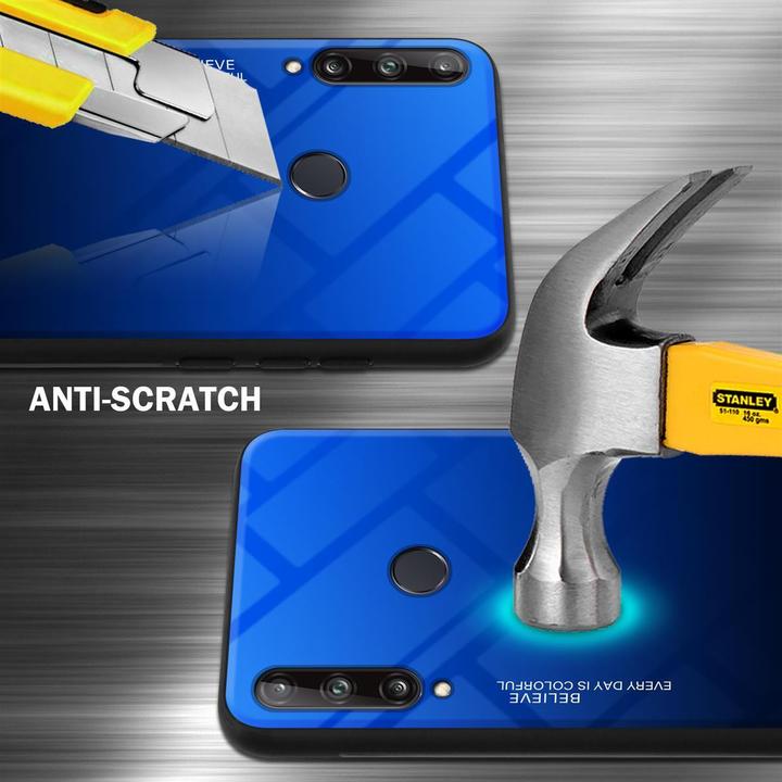 Produktbild Cadorabo TPU 2 Farben Glas Cover (Huawei P40 Lite E)