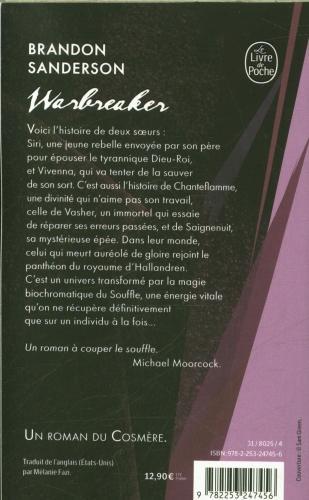 Actual product image Warbreaker (French, Sanderson Brandon, 2024)