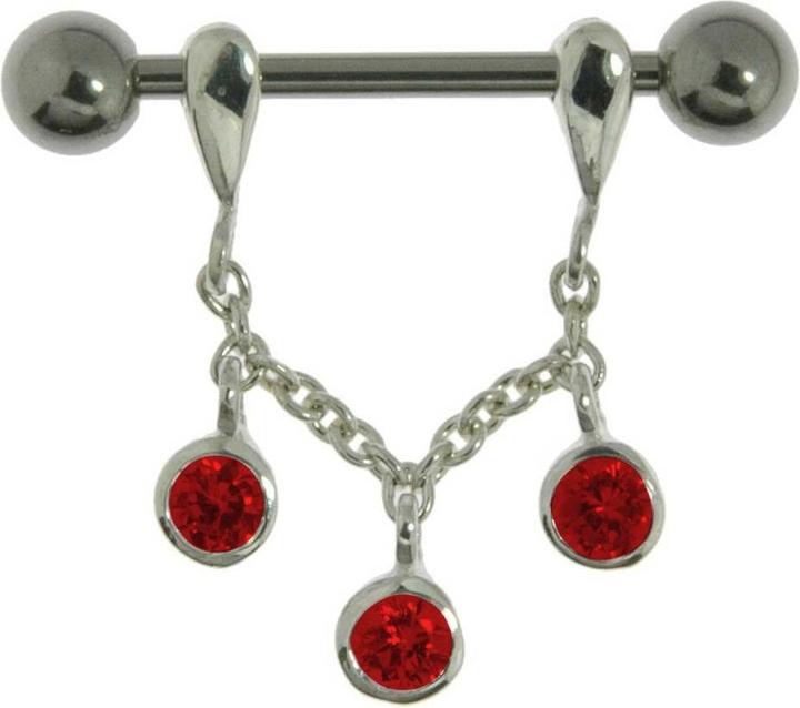Immagine prodotto Bijouteria Piercing petto (Acciaio chirurgico 316L, Vetro (di orologio), Argento 925)