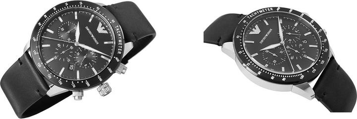 Actual product image Emporio Armani Mario (Analogue wristwatch, Chronograph, 43 mm)