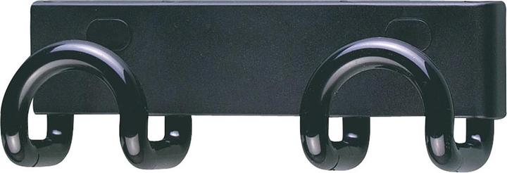 Actual product image Unilux Coat hook "342", 2 hooks, color: black Distance between each hook: 150 mm (3420...