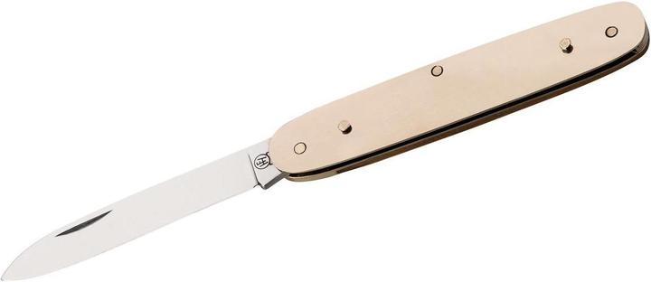 Hartkopf-Solingen Couteau de poche Hartkopf Picknick, 3 pièces, acier 1.4034, bois d'olivier, mors en maillechort