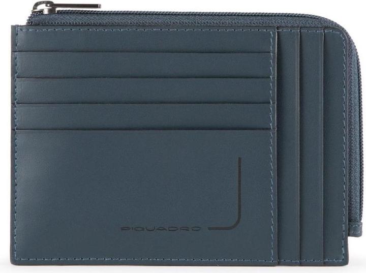 Produktbild Piquadro Leather Wallet, Coin Holder, 42023100, Grey, For Men