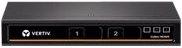 Actual product image Vertiv 2-port secure desktop KVM DVI-I dual-link USB 2.0 peripheral ports audio