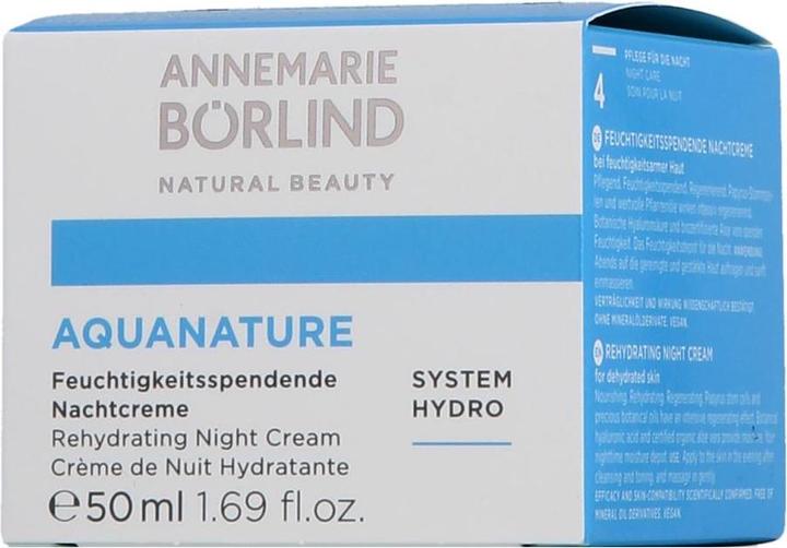 Produktbild Annemarie Börlind Aquanature (50 ml, Nachtcreme, Bis SPF 10)