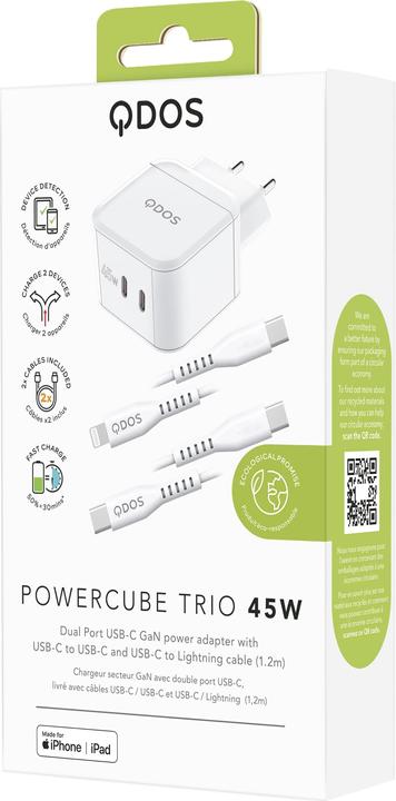 Actual product image QDOS Power Cube Trio (45 W)