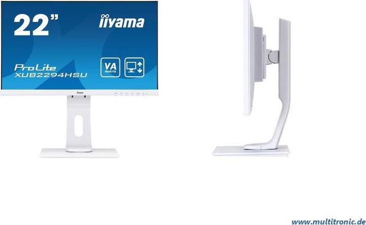 Produktbild iiyama ProLite XUB2294HSU-W1 (1920 x 1080 Pixel, 22")