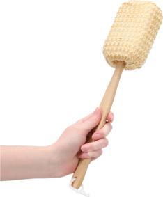 Actual product image Massage sponge & wooden handle