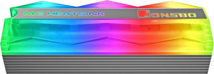 Actual product image Jonsbo M.2-2 Mirage Edition M.2 SSD Passive Cooler, ARGB