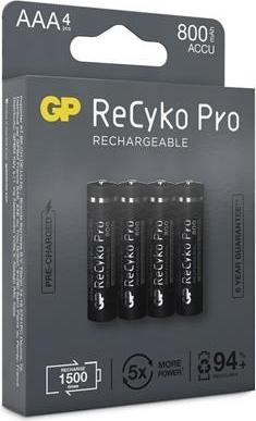Produktbild GP Batteries ReCyko Pro (4 Stk., AAA, 800 mAh)