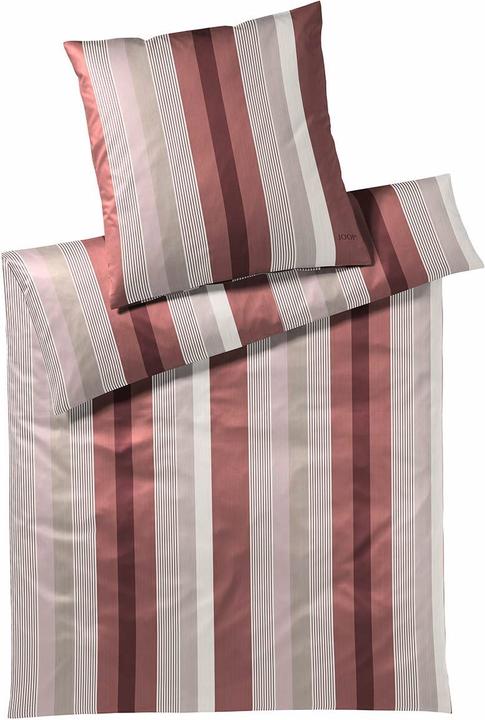 Actual product image Joop! Living Bed linen Stripes ruby (Duvet cover, 135x200 cm + 80x80 cm)