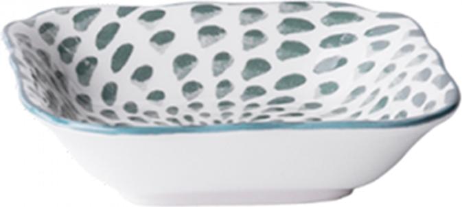 Actual product image Lunasol 9 cm x 9 cm square bowl Elements Asia black water