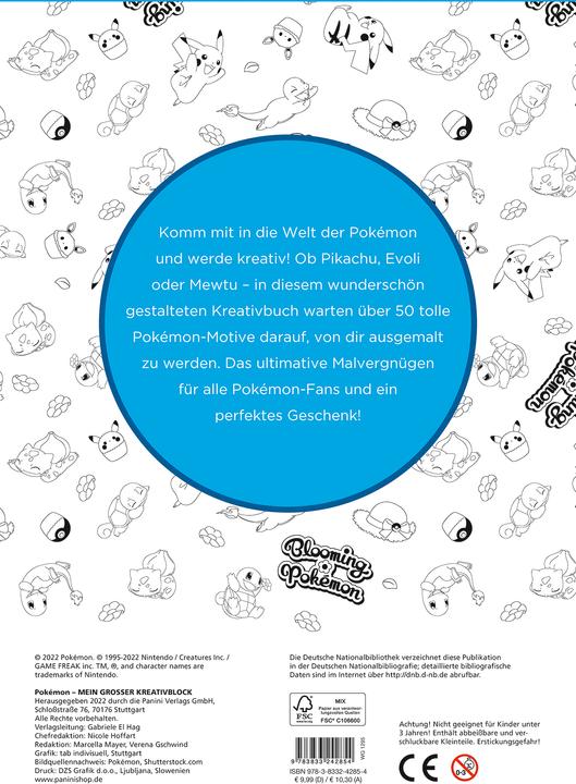 Immagine prodotto Panini Pokémon: il mio grande blocco creativo