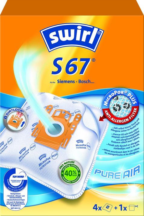 Produktbild Swirl S67 Universal Dust bag (4 x)