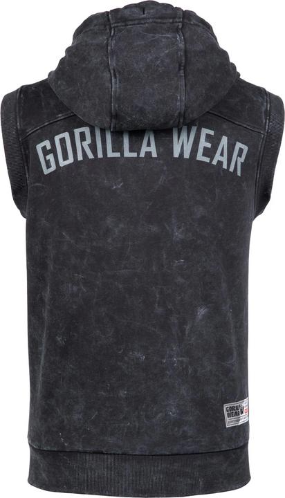 Immagine prodotto Gorilla Wear Silverdale Ärmelloser Kapuzenpullover - Schwarz (XL)