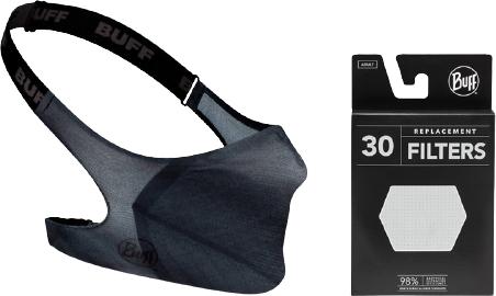 Produktbild Buff Stoffmaske mit Filter Vivid Grey