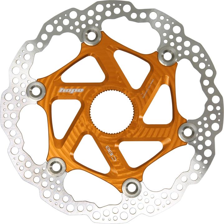 Image du produit Hope Disque de frein flottant - verrouillage central - orange (180 mm)