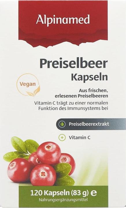 Immagine prodotto Alpinamed Capsule di mirtillo rosso (1 Pezzo/i, Pillole, 120 g)