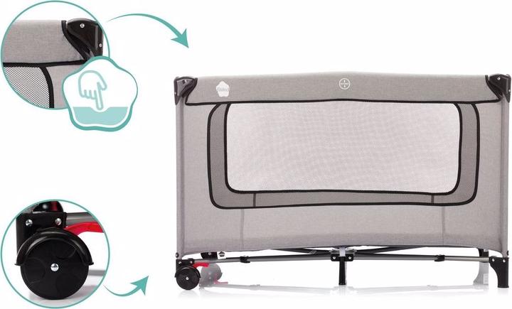 Actual product image Fillikid Travel cot with comfort mattress
