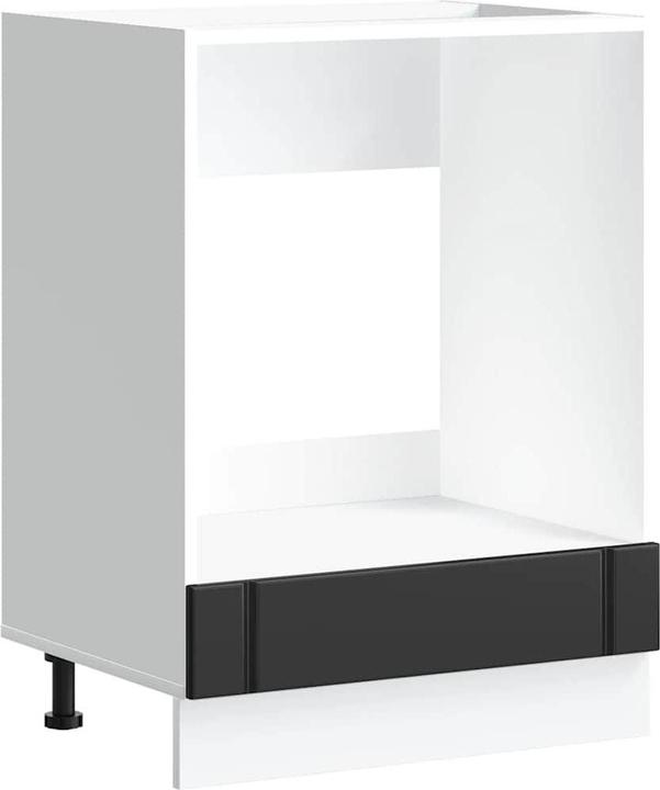 Produktbild VidaXL Herdumbauschrank Lucca Schwarz Holzwerkstoff Backofenschrank (60 x 46 x 81.5 cm)