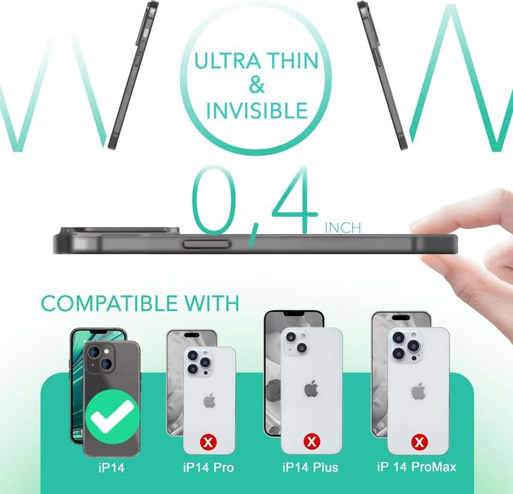 Produktbild Nalia Extrem Dünnes 0,3mm Mattes Hardcase (Apple iPhone 14)