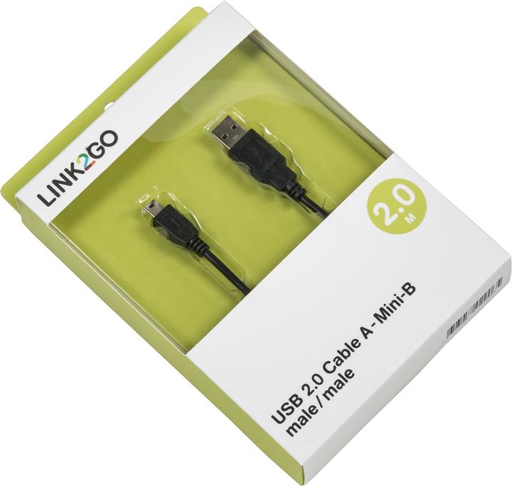 Produktbild Link2Go USB Kabel (2 m, USB 2.0)