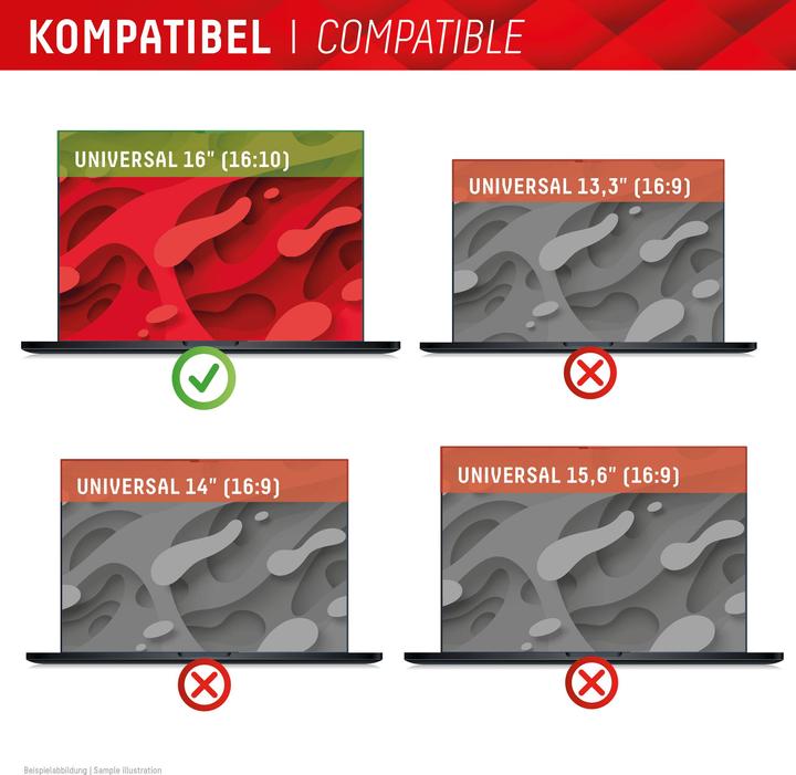Produktbild Displex Privacy Safe randlos, Laptop Blickschutzfilter (16", 16 : 10)