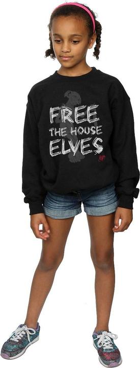 Actual product image Girls Dobby Free The House Elves Sweatshirt (116)