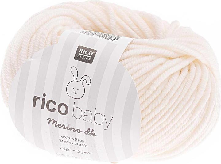 Immagine prodotto Rico Design Lana Baby Merino dk 25 g Bianco (53 m)
