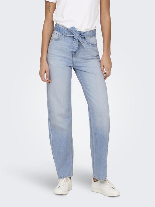Actual product image Only ONLMADDIE Hohe Taille Weiter Beinschnitt Jeans Straight-Fit jeans (W32/L32)