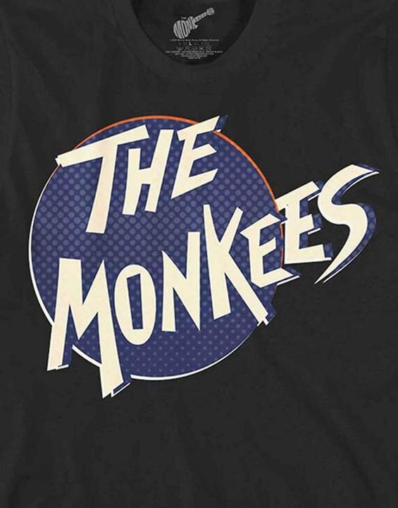 Actual product image The Monkees Unisex Adult Dotted Logo T-Shirt (XXL)