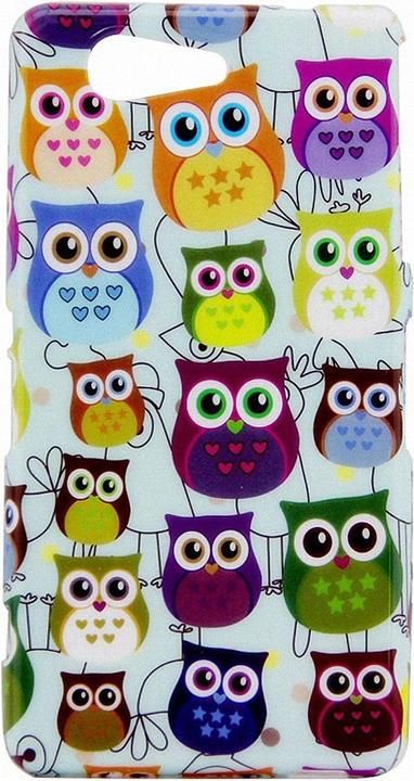Actual product image König Design Protective Cover Mobile Case Cases TPU for Mobile Sony Xperia Z3 Compact Colourful Owls Assembly (Sony Xperia Z3 Compact)