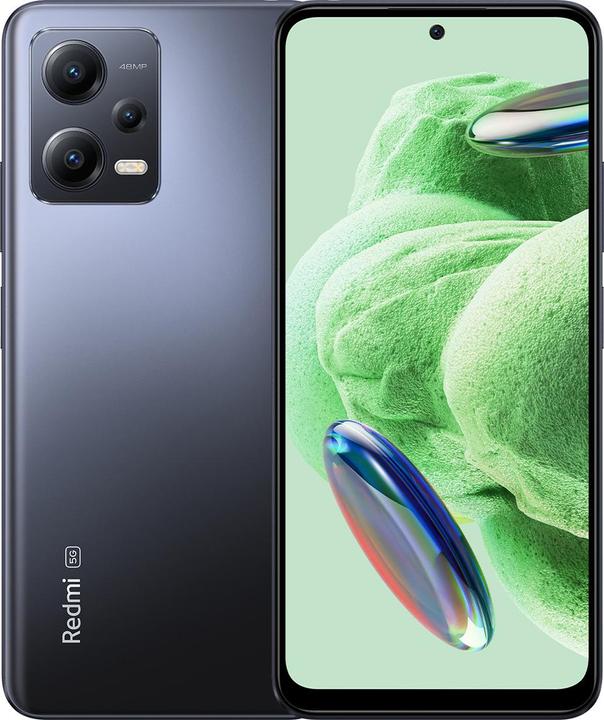 Actual product image Xiaomi Redmi Note 12 5G (128 GB, Onyx Gray, 6.67", Hybrid Dual SIM, 48 Mpx, 5G)
