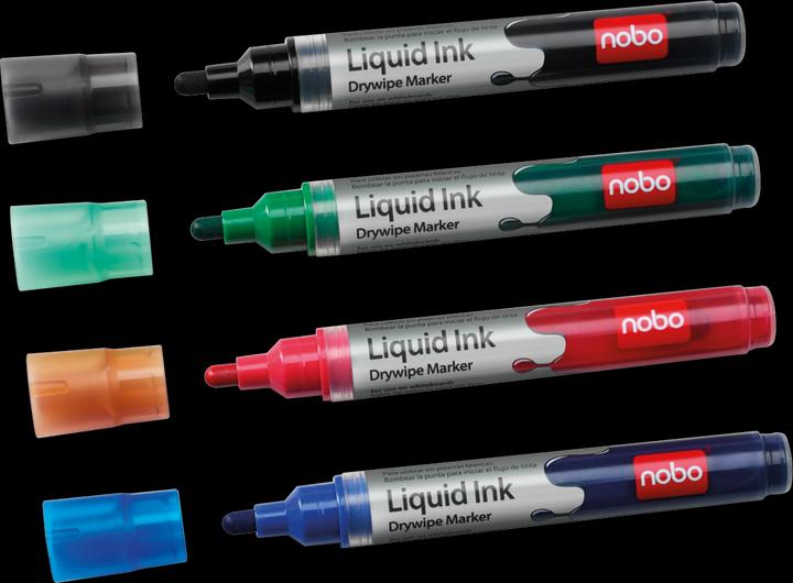 Produktbild Nobo 1902408 Whiteboard Marker (Mehrfarbig, 3 mm, 4 x)