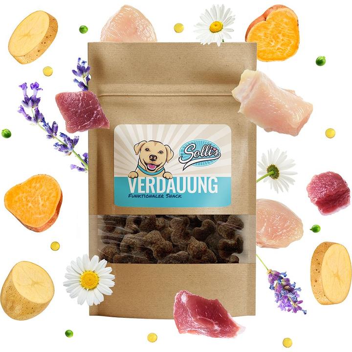 Produktbild Sollis Verdauungsfördernder Geflügel Snack 80g (Adult, 80 g)