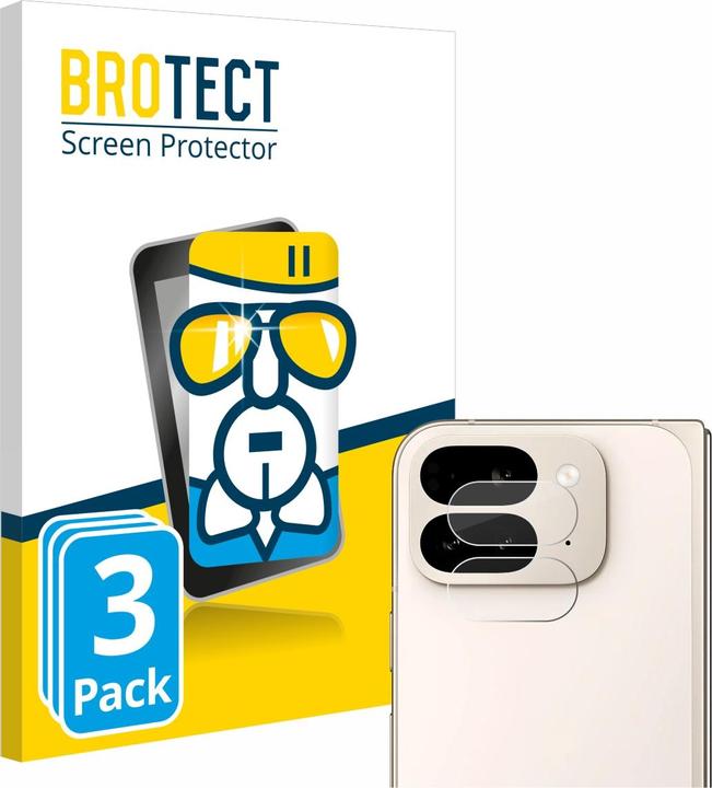 Produktbild BROTECT Schutzglas Schutzfolie Glas Folie Displayschutz klar (3 Stück, Google Pixel 9 Pro Fold)