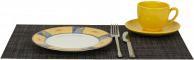 IKO Set de table 30x45cm anthracite composé de 70% PVC (6 pcs, 30 x 45 cm)