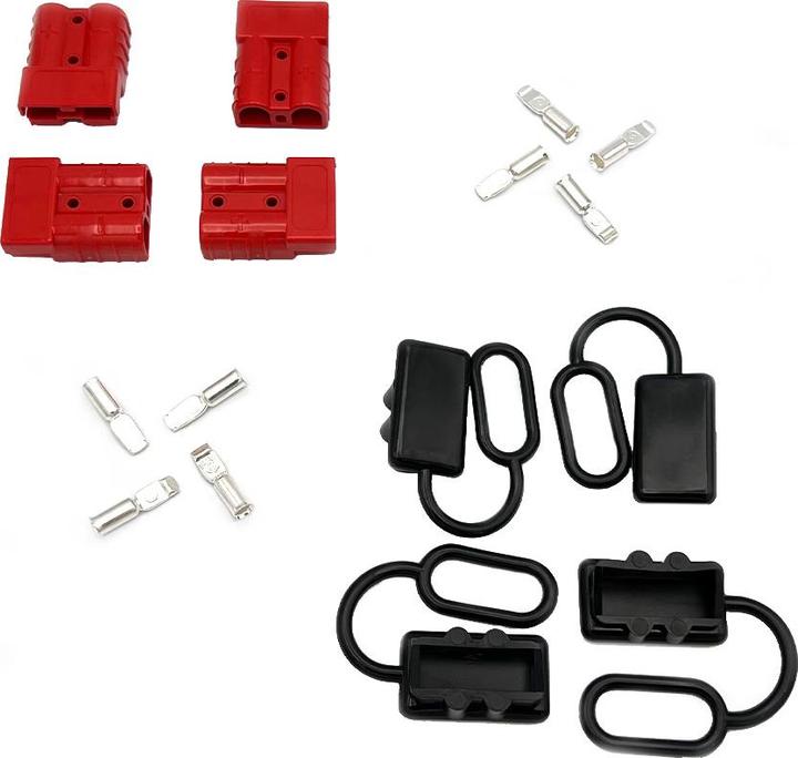 Image du produit Offgridtec Lot de 4 connecteurs Anderson 50A max. 600V avec capuchon anti-poussière AWG6 (Matériel de montage du système solaire)