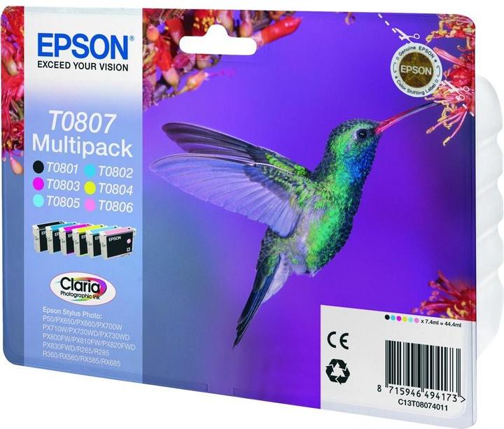 Actual product image Epson Multipack - black, yellow, cyan, magenta, light magenta, light cyan (M, FC, LC, C, Y)