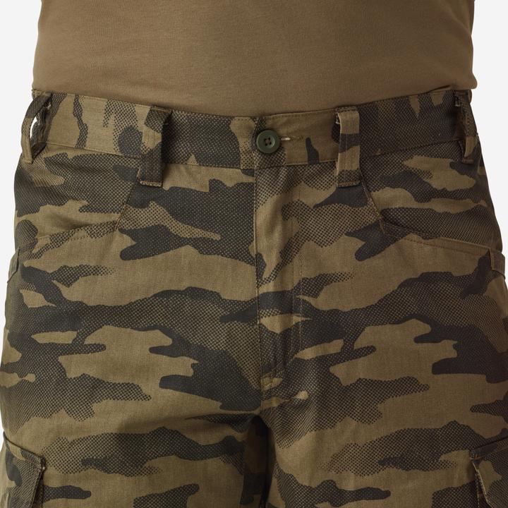 Produktbild Solognac Jagdhose Steppe 500 Cargo strapazierfähig Camouflage braun (L)