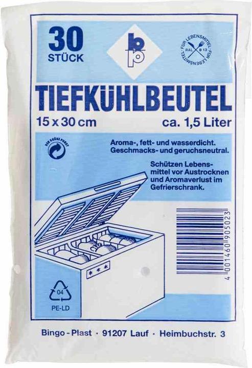 Actual product image Bingo Plast Unimet freezer bags 15 X 30 Bt a 30pcs 502 (30 x)