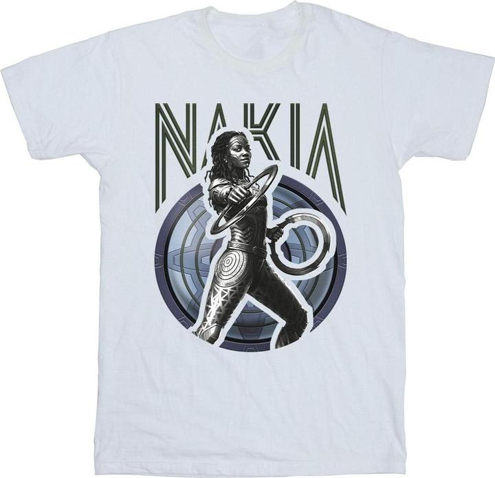 Actual product image Mens Wakanda Forever Nakia Shield T-Shirt (M)