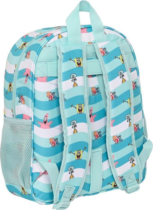 Produktbild Safta Schulrucksack Spongebob Stay positive Blau Weiss (32 x 38 x 12 cm) (12 l)