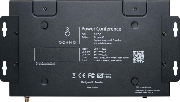 Image du produit Ochno O-PC-3 Single - 3xUSB-C pour la charge, 36 mois de licence Operated inclus (3 Ports)