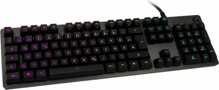 Produktbild Logitech G Mechanische Gaming-Tastatur G512 mit Kabel, USB 2.0, QWERTZ, Carbon, RGB (DE, Kabelgebunden)
