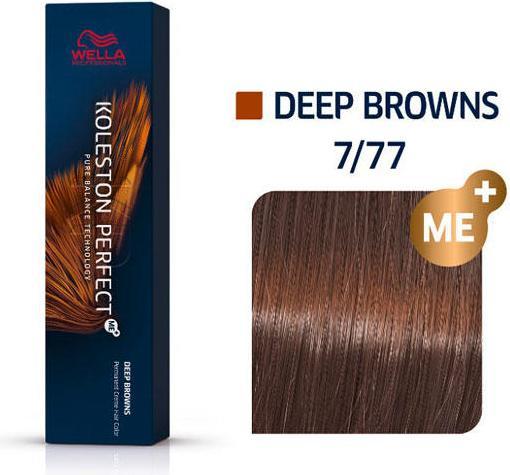 Image du produit Wella Koleston Deep Browns (7/77 blond moyen blond brun intense)